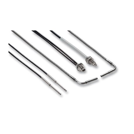 Omron E32-T51 5M E32T515M OMRON Fiber optic sensor, through-beam, M4 head, heat resistant fiber (150°C) ..